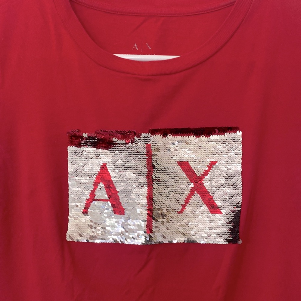ARMANI EXCHANGE red shirt